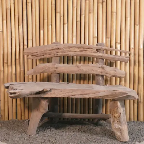 Product image of the product “Bench without footrest made of teak wood about 95cm length ”